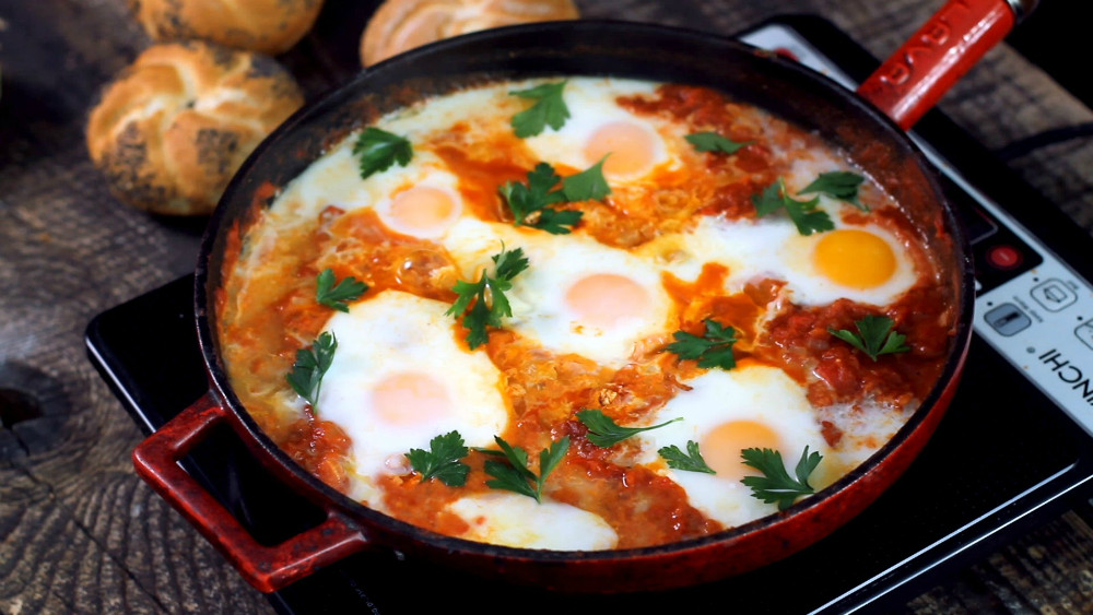 Receta de huevos en salsa de jitomate