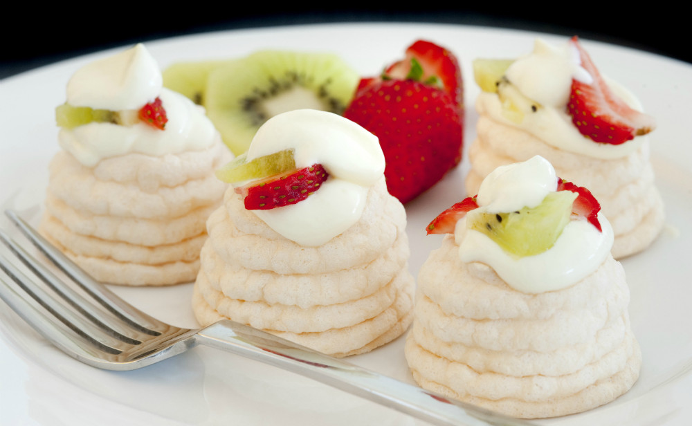 Receta de mini pavlovas de fruta